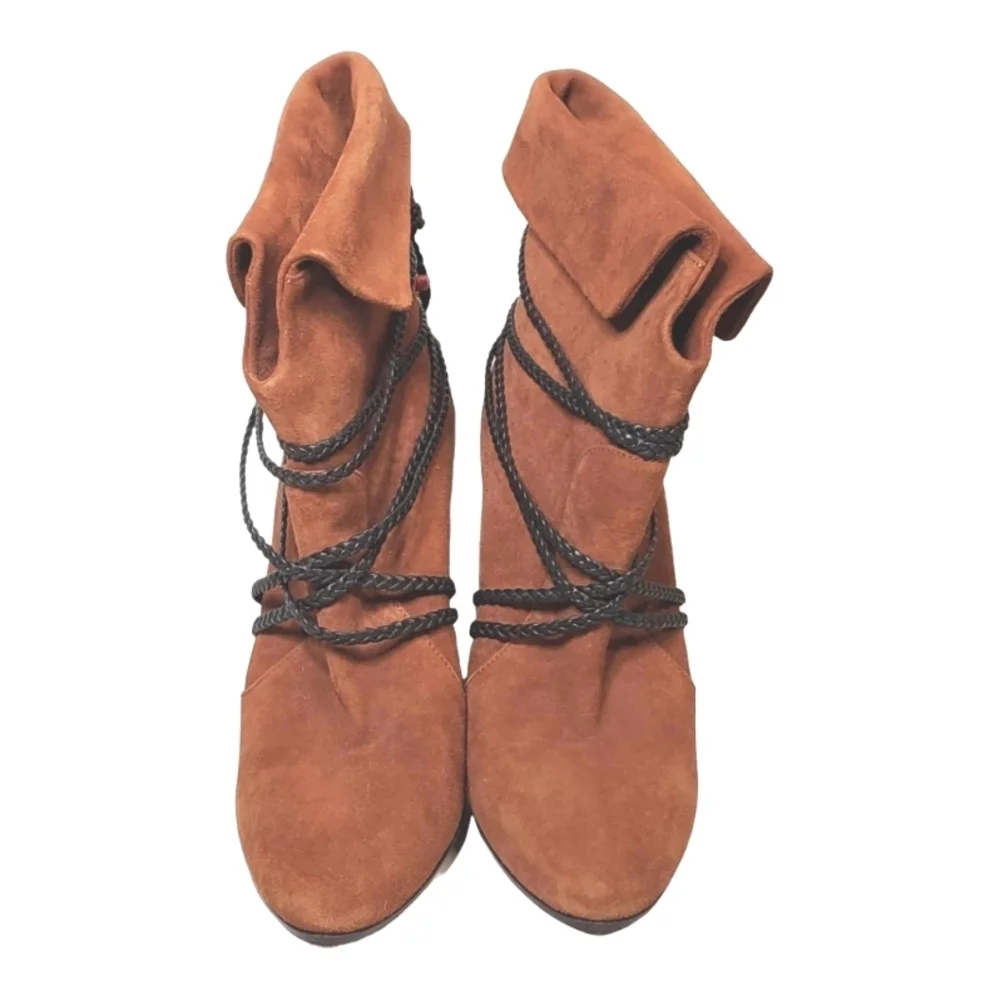 Aquazzura POPPY DELEVINGNE X  Moonshine Ankle Boots SZ 37 ITALY NEW - Picture 3 of 16